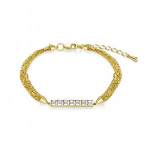 Браслет из лимонного золота KABAROVSKY с бриллиантом K14-21440-1000 фото