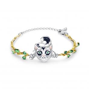 Браслет из золочёного серебра KABAROVSKY с ониксом K14-217-1901 фото