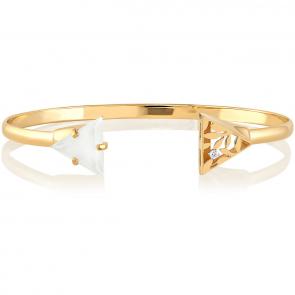 Браслет из лимонного золота KABAROVSKY с бриллиантом и агатом K14-2996-1700 фото