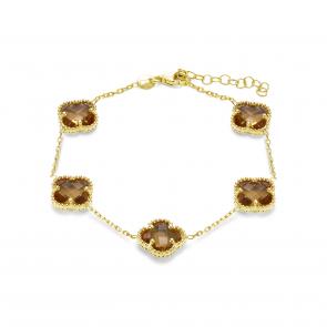 Серебряный браслет KABAROVSKY с султанитом K14-9005-63387 фото