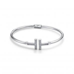 Серебряный браслет KABAROVSKY с фианитом K14-9106-7900 фото