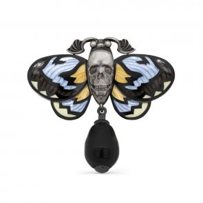 Из черненого серебра KABAROVSKY с жемчугом и эмалью K15-413-1601 фото