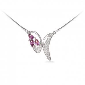 Серебряное колье KABAROVSKY с Swarovski K16-026-30200 фото