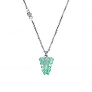 Серебряное колье KABAROVSKY с бриллианитом и swarovski K16-1000-13300 фото