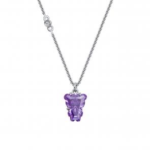 Серебряное колье KABAROVSKY с бриллианитом и swarovski K16-1000-14500 фото