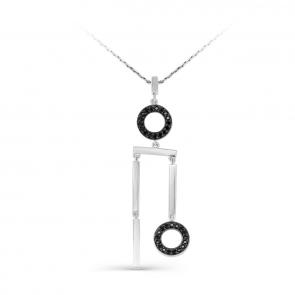 Серебряное колье KABAROVSKY с фианитом K16-274-41089 фото