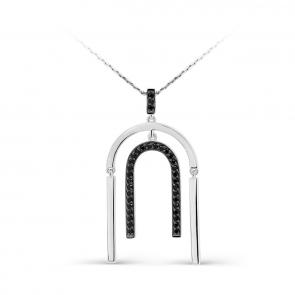 Серебряное колье KABAROVSKY с фианитом K16-276-41089 фото