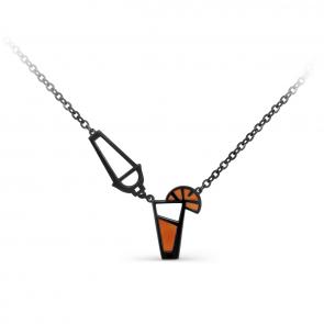 Серебряное колье KABAROVSKY с керамикой и эмалью K16-303-0023 фото