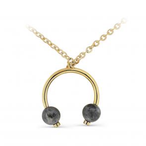 Колье из лимонного серебра KABAROVSKY с лабрадоритом K16-533-6587 фото