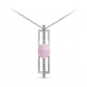 Серебряное колье KABAROVSKY с фианитом K16-579-20389 фото