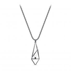 Серебряное колье KABAROVSKY с фарфором K16-918-13989 фото