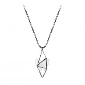 Серебренное колье KABAROVSKY с фарфором K16-919-13989 фото