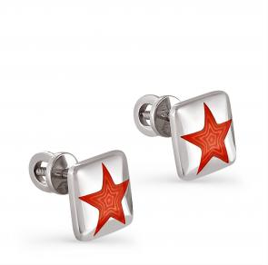 Серебряные серьги KABAROVSKY с эмалью K2-004-0018 фото