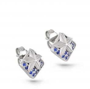 Серебряные серьги KABAROVSKY с Swarovski K2-009-31100 фото