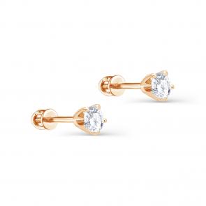 Золотые серьги KABAROVSKY с бриллиантом K2-0119-1000 фото