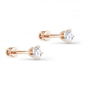 Золотые серьги KABAROVSKY с бриллиантом K2-0120-1000 фото