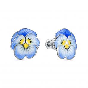 Серебряные серьги KABAROVSKY с эмалью K2-027-0092 фото
