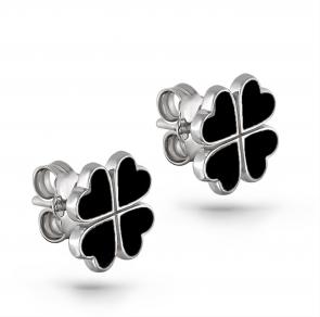 Серебряные серьги KABAROVSKY с эмалью K2-031-0002 фото