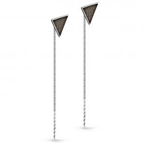 Серебряные серьги KABAROVSKY с эмалью K2-040-0019 фото