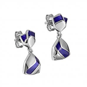 Серебряные серьги KABAROVSKY с эмалью K2-049-0026 фото