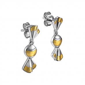 Серебряные серьги KABAROVSKY с эмалью K2-050-0012 фото