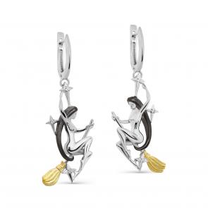 Серьги из лимонного серебра KABAROVSKY с фианитом K2-108-7981 фото