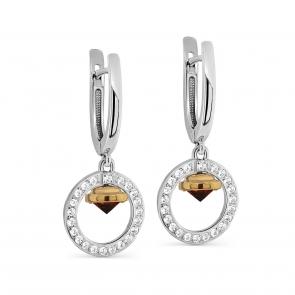 Серебряные серьги KABAROVSKY с фианитом K2-148-0187 фото