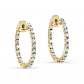 Серьги из лимонного золота KABAROVSKY с бриллиантом K2-2146-1000 фото