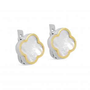 Серебряные серьги KABAROVSKY с перламутром K2-215-6287 фото