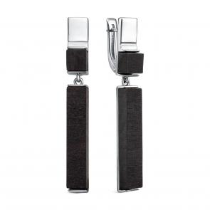 Серебряные серьги KABAROVSKY с дерево грабом K2-221-80000 фото