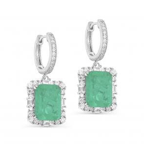 Серебряные серьги KABAROVSKY с фианитом и алпанитом K2-9023-60400 фото