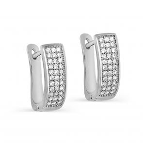 Серебряные серьги KABAROVSKY с фианитом K2-9024-7900 фото