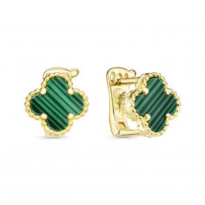 Серебряные серьги KABAROVSKY с малахитом K2-9067-4687 фото