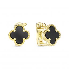 Серебряные серьги KABAROVSKY с ониксом K2-9067-6787 фото