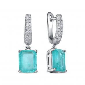 Серебряные серьги KABAROVSKY с фианитом и алпанитом K2-9083-63000 фото