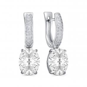 Серебряные серьги KABAROVSKY с фианитом K2-9084-7900 фото