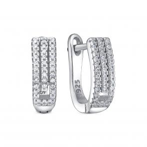 Серебряные серьги KABAROVSKY с фианитом K2-9103-7900 фото