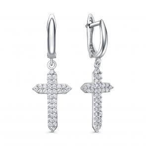 Серебряные серьги KABAROVSKY с фианитом K2-9110-7900 фото