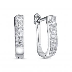 Серебряные серьги KABAROVSKY с фианитом K2-9149-7900 фото