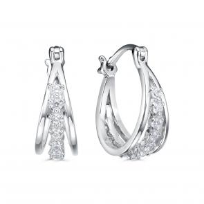 Серебряные серьги KABAROVSKY с фианитом K2-9163-7900 фото