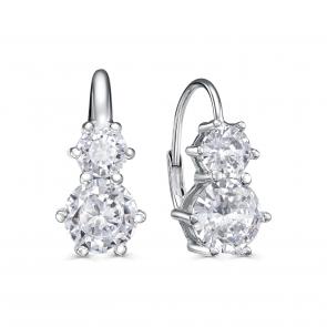 Серебряные серьги KABAROVSKY с фианитом K2-9170-7900 фото