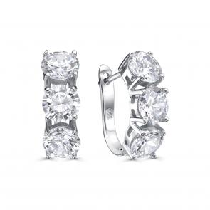 Серебряные серьги KABAROVSKY с фианитом K2-9173-7900 фото