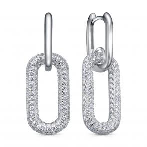 Серебряные серьги KABAROVSKY с фианитом K2-9209-7900 фото