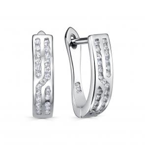 Серебряные серьги KABAROVSKY с фианитом K2-9218-7900 фото