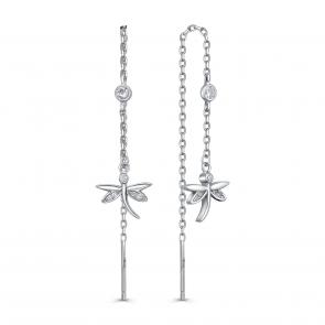 Серебряные серьги KABAROVSKY с фианитом K2-9222-7900 фото