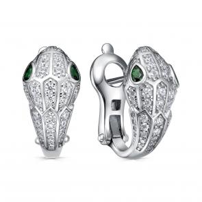 Серебряные серьги KABAROVSKY с фианитом K2-9224-40400 фото