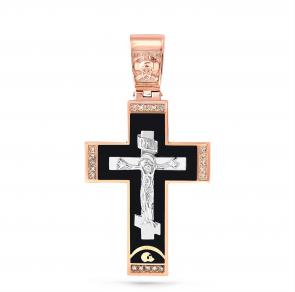 Золотая подвеска KABAROVSKY с бриллиантом и эмалью K3-0112-1002 фото