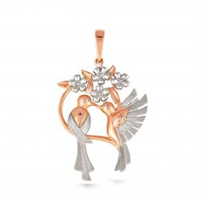 Золотая подвеска KABAROVSKY с бриллиантом K3-0266-1000 фото