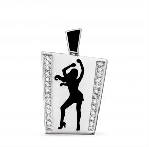 Серебряная подвеска KABAROVSKY с Swarovski K3-029-8102 фото