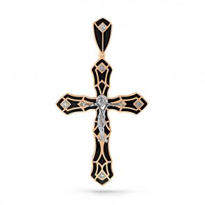 Золотая подвеска KABAROVSKY с бриллиантом и эмалью K3-0366-1002 фото